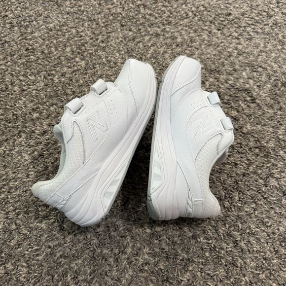 New Balance Womens 928v3 Hook and Loop Walking Shoes 9 2E White Leather EUC - Picture 5 of 8